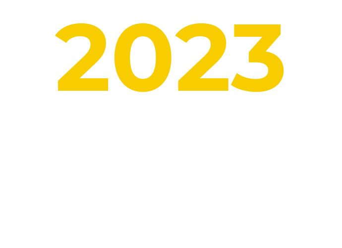 the year 2023 in yellow text